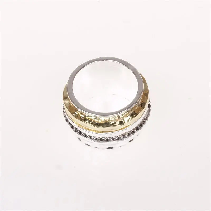 🔮 Anello Spinner “Antico Mantra” – Meditazione in Movimento, Stile che Parla