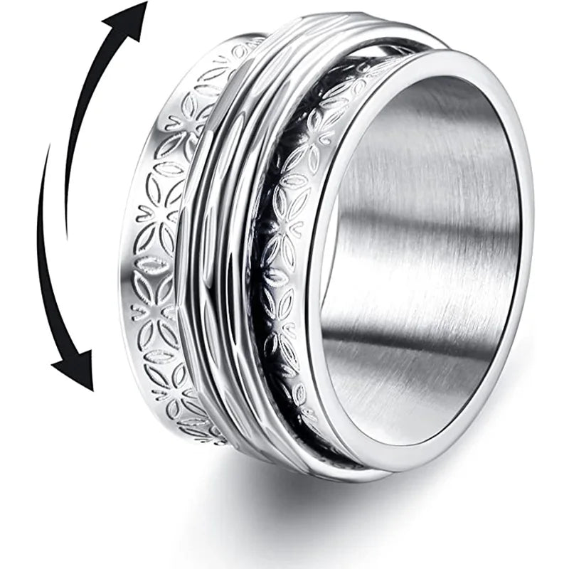 🌪️ Anello Spinner “Stim in Punk” – Bellezza ribelle in movimento