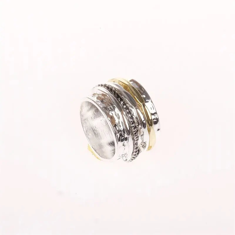🔮 Anello Spinner “Antico Mantra” – Meditazione in Movimento, Stile che Parla