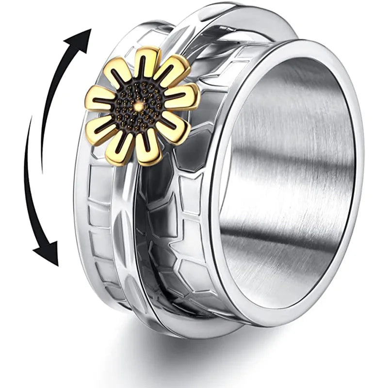 🌪️ Anello Spinner “Stim in Punk” – Bellezza ribelle in movimento