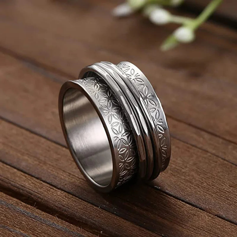🌪️ Anello Spinner “Stim in Punk” – Bellezza ribelle in movimento