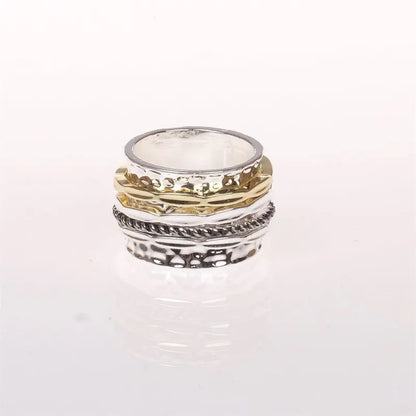 🔮 Anello Spinner “Antico Mantra” – Meditazione in Movimento, Stile che Parla