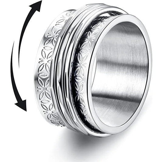 🌪️ Anello Spinner “Stim in Punk” – Bellezza ribelle in movimento