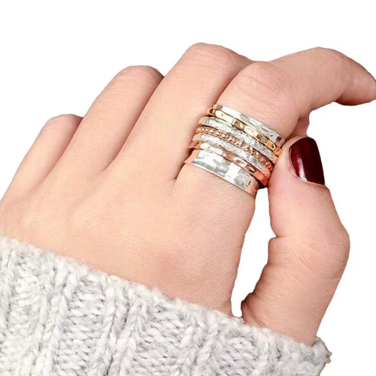 💫 Anello Spinner “Carezza Infinita” – Un gesto che rassicura, un regalo che resta