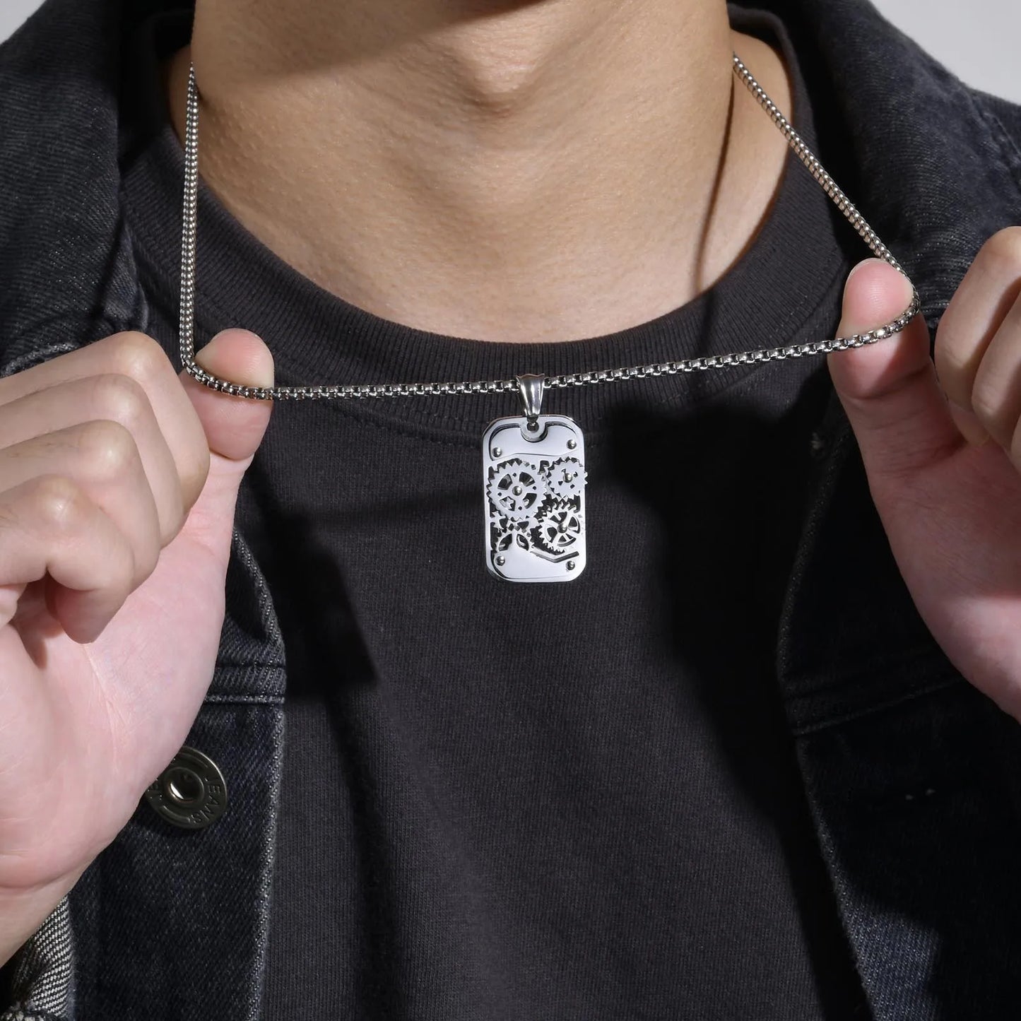 ⚙️ Collana Spinner “GearLock” – Vibrazioni punk, calma meccanica